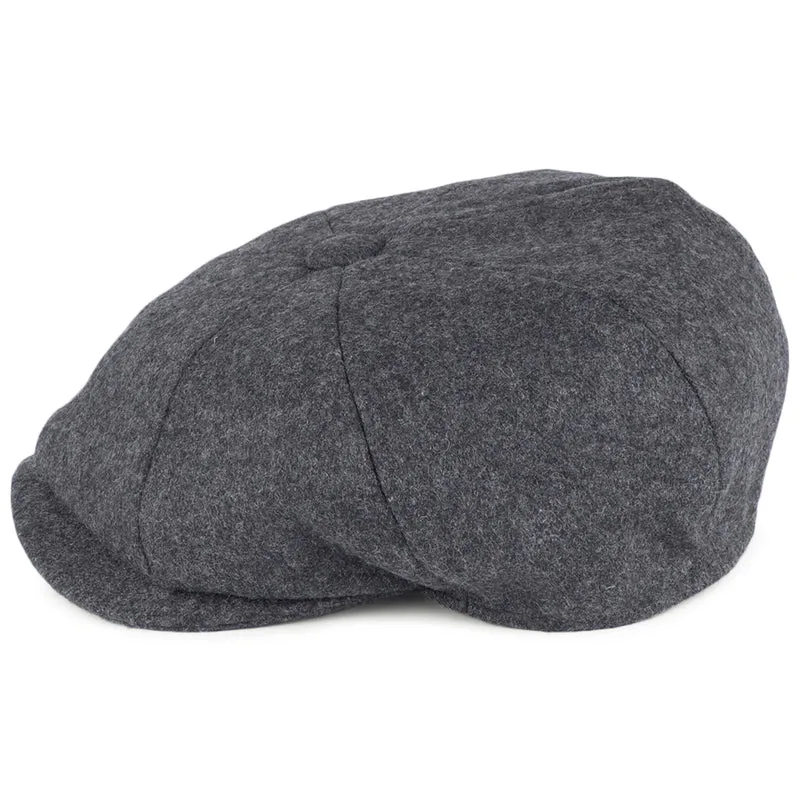 Casquette Gavroche en Laine Melton gris CHRISTYS
