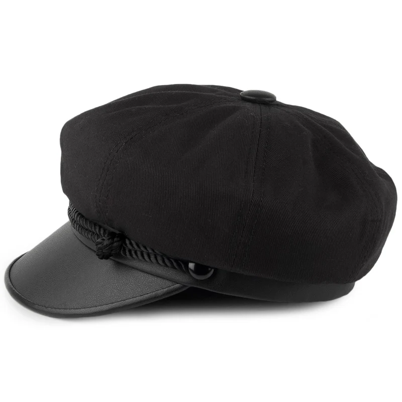 Casquette Brando en Toile noir NEW YORK HAT CO.