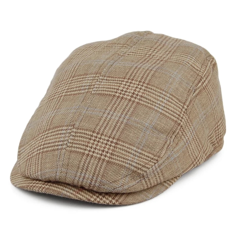 Casquette Plate en Moon Tailored Driver mélange de marrons CHRISTYS