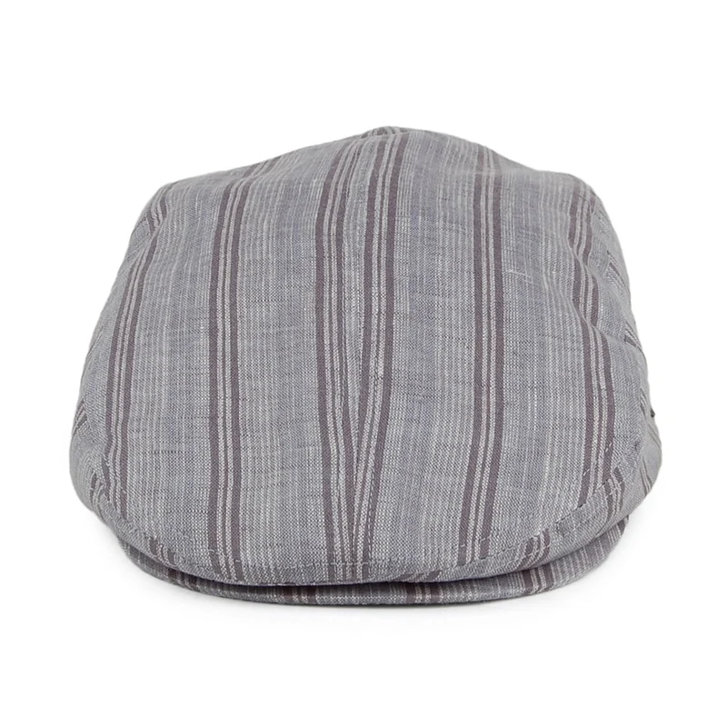 Casquette Plate à Rayures gris BAILEY
