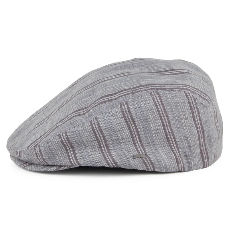 Casquette Plate à Rayures gris BAILEY