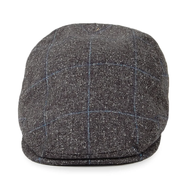 Casquette Plate en Soie et Coton Mallalieus Sports gris-bleu FAILSWORTH