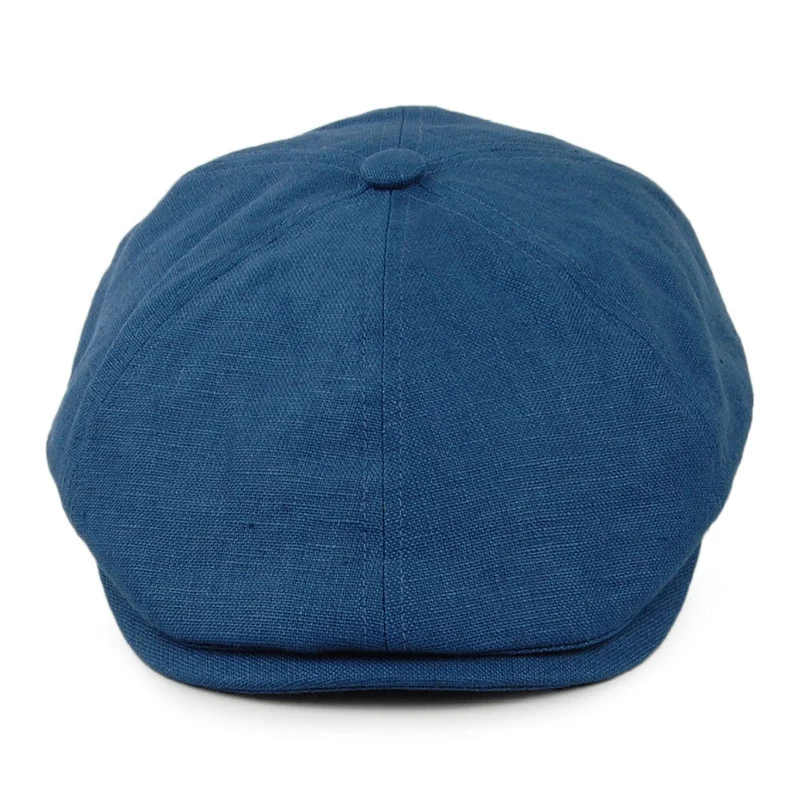Casquette Gavroche en Lin Irlandais Hudson denim FAILSWORTH