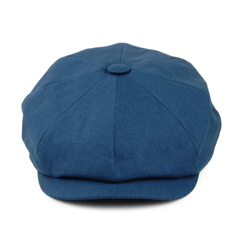 Casquette Gavroche en Lin Alfie denim FAILSWORTH
