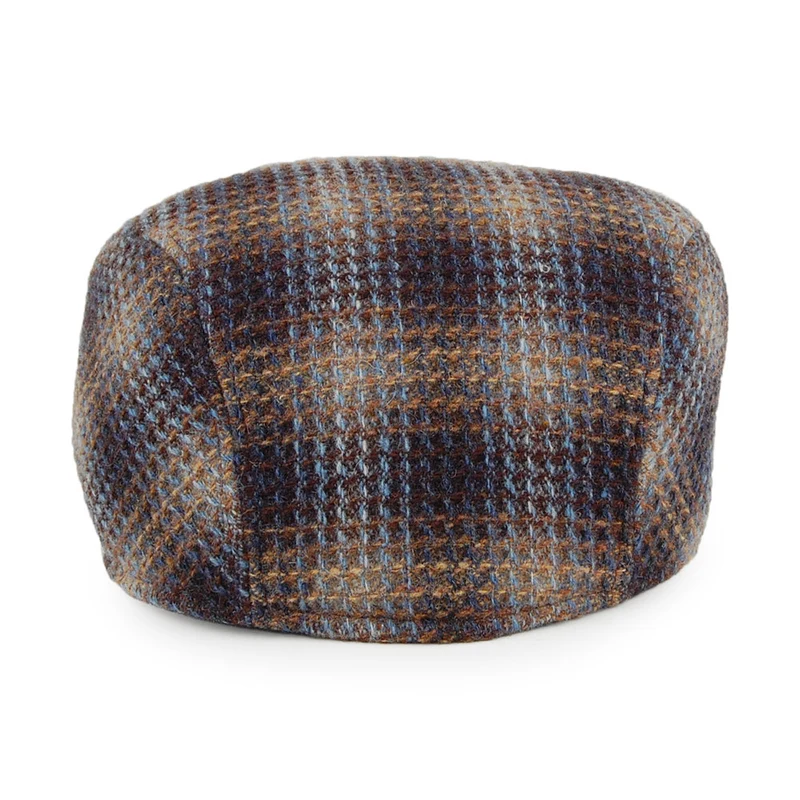 Casquette Plate en Laine d'Agneau Texturée Detroit bleu-multi CRAMBES