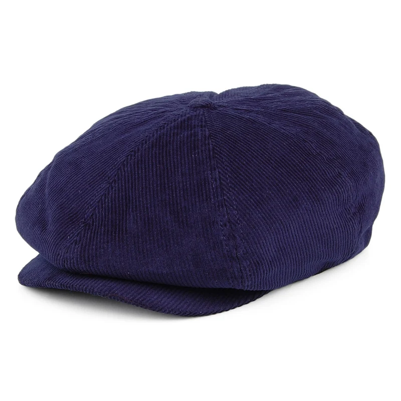 Casquette Gavroche en Velours Côtelé Brood bleu BRIXTON