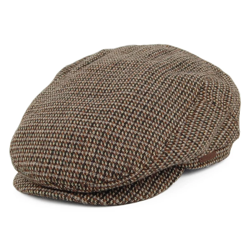 Casquette Plate Pied-de-Poule Oslo khaki BARTS