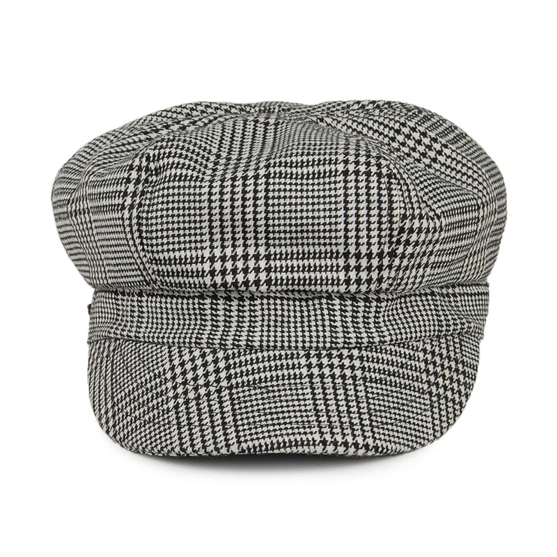 Casquette Gavroche Prince-de-Galles Boy Meets Girl noir-blanc BETMAR