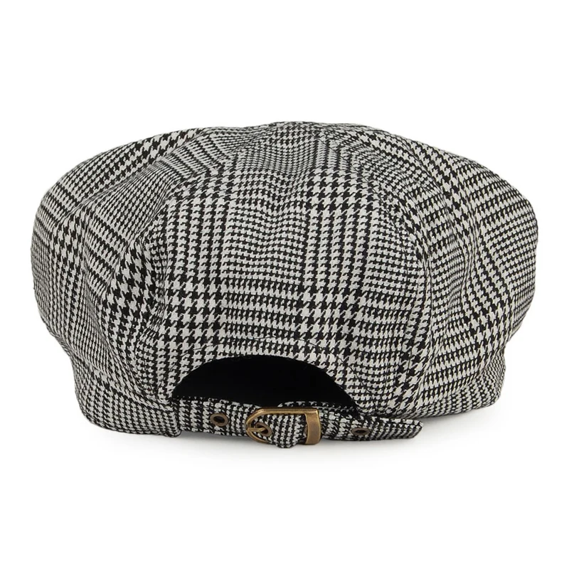 Casquette Gavroche Prince-de-Galles Boy Meets Girl noir-blanc BETMAR