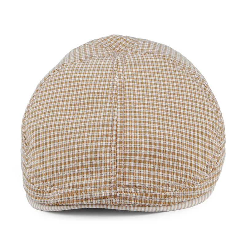 Casquette Plate à Carreaux Fridays moutarde GOORIN