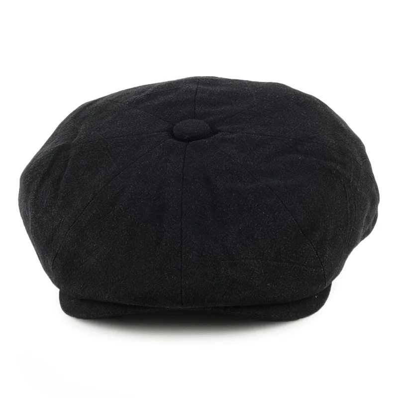 Casquette Gavroche en Lin Épais Alfie noir CHRISTYS