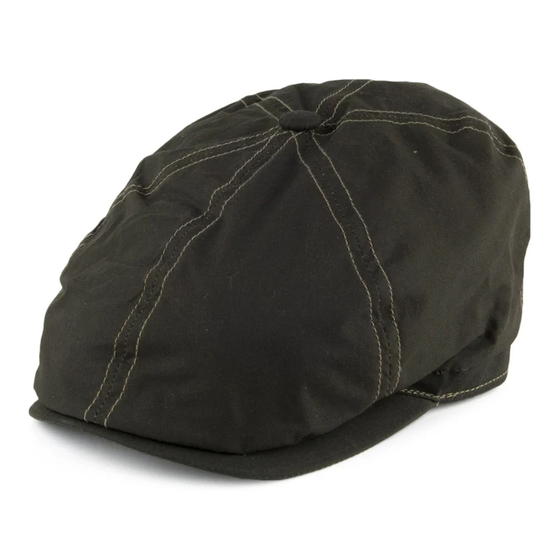 Casquette Gavroche Cirée Hudson olive FAILSWORTH