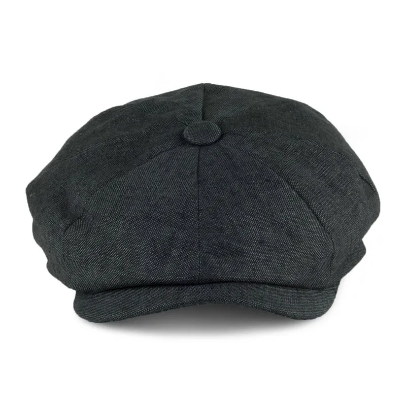 Casquette Gavroche en Lin Alfie anthracite FAILSWORTH