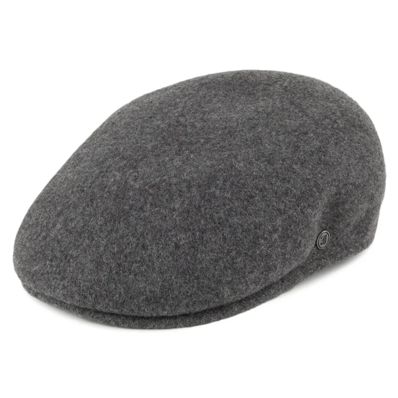 Casquette Plate en Laine Classic anthracite JAXON & JAMES