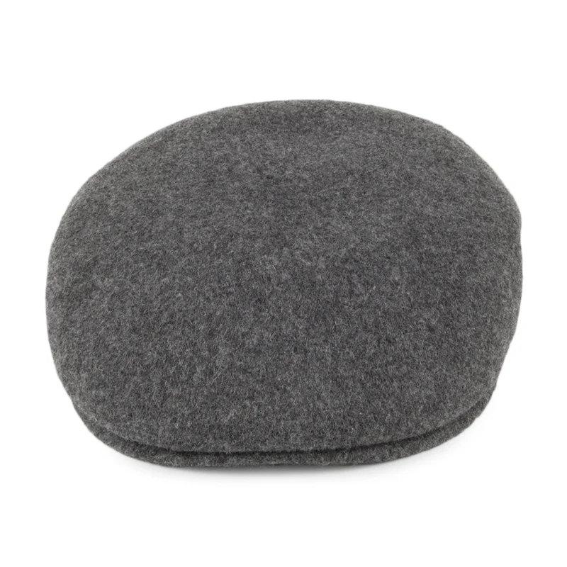 Casquette Plate en Laine Classic anthracite JAXON & JAMES