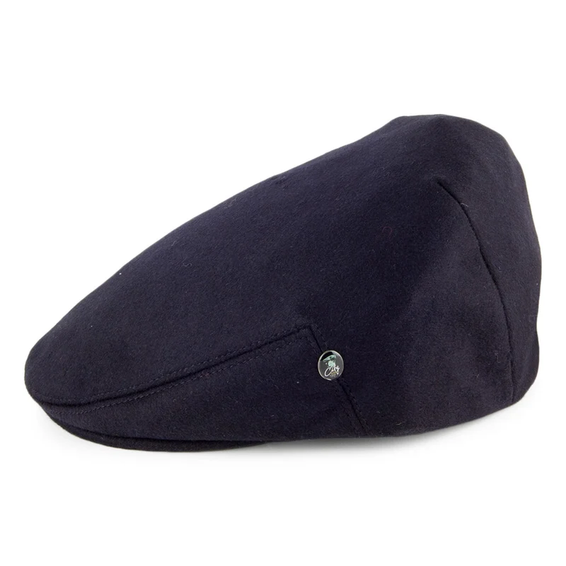 Casquette Plate en Pur Cachemire noir CITY SPORT