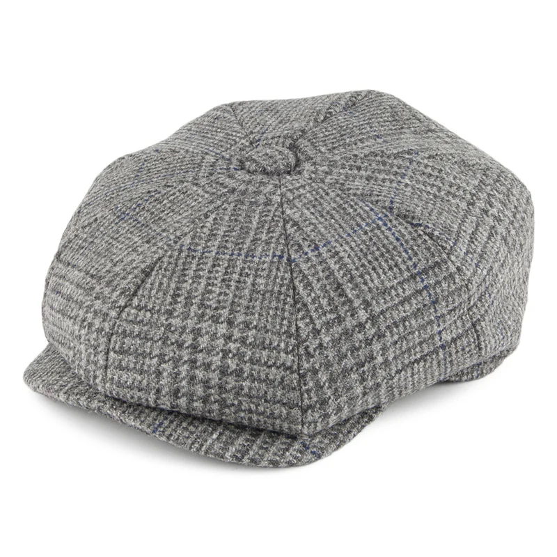 Casquette Gavroche en Tweed Country gris CHRISTYS
