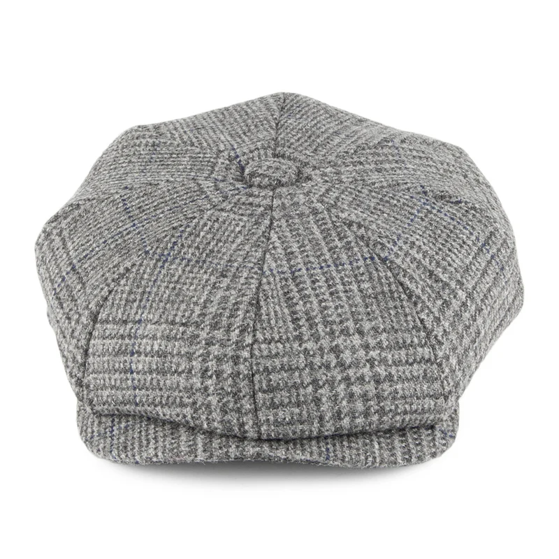 Casquette Gavroche en Tweed Country gris CHRISTYS