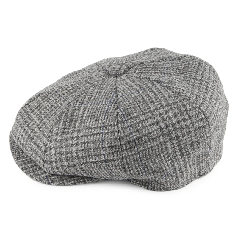 Casquette Gavroche en Tweed Country gris CHRISTYS