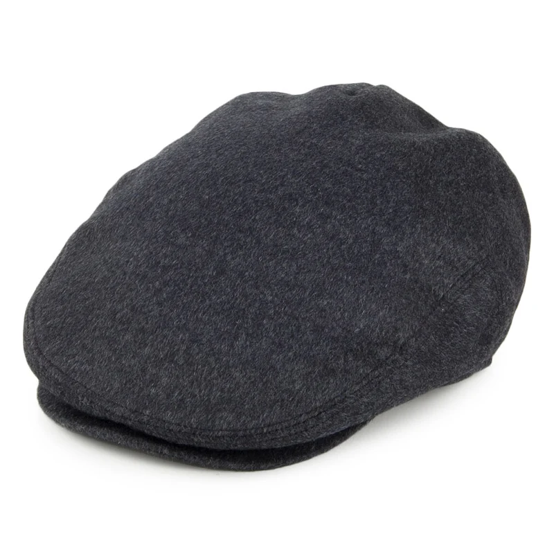 Casquette Plate en Pure Laine Harlem anthracite JAXON & JAMES