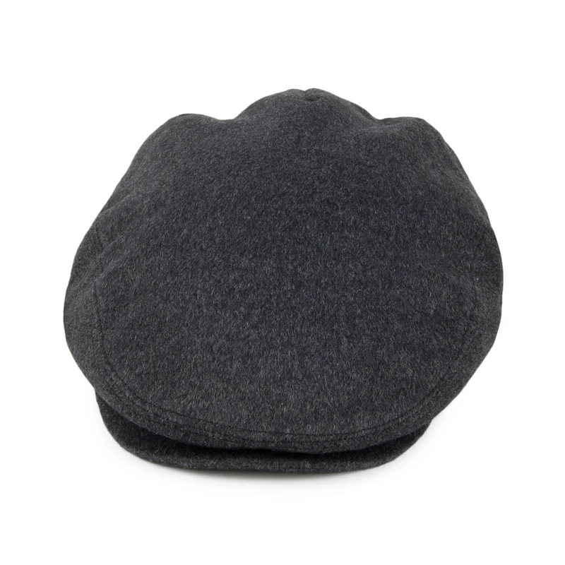 Casquette Plate en Pure Laine Harlem anthracite JAXON & JAMES
