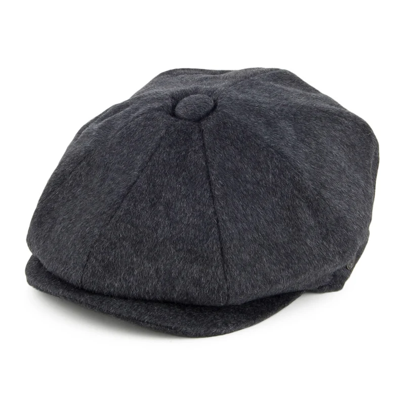 Casquette Gavroche en Pure Laine Harlem anthracite JAXON & JAMES