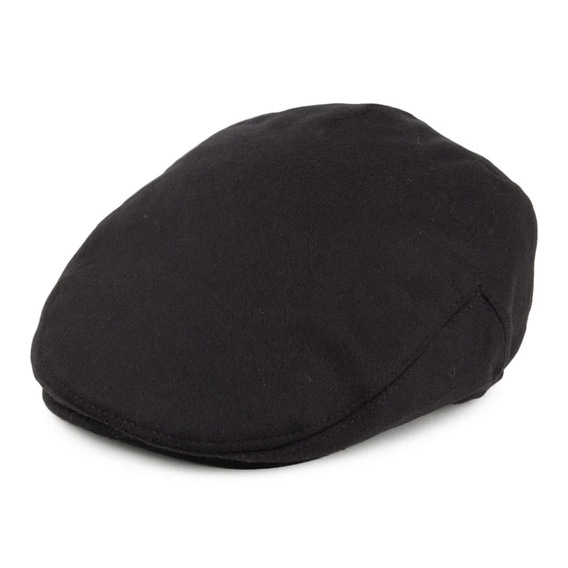 Casquette Plate en Pure Laine Harlem noir JAXON & JAMES
