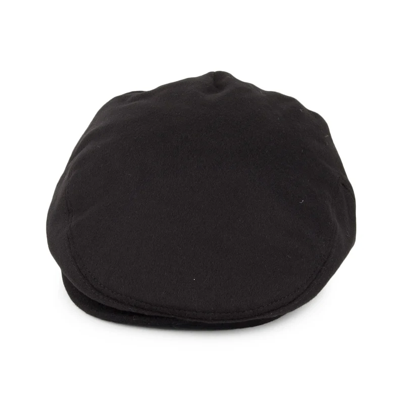 Casquette Plate en Pure Laine Harlem noir JAXON & JAMES