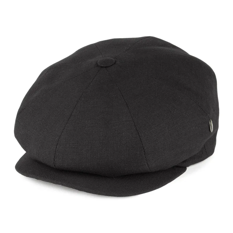 Casquette Gavroche en Lin noir CITY SPORT