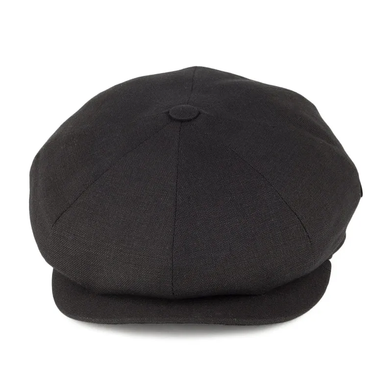 Casquette Gavroche en Lin noir CITY SPORT