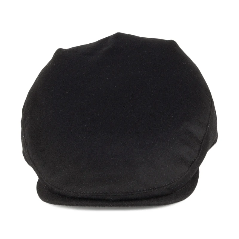 Casquette Plate en Pur Cachemire Balmoral noir CHRISTYS