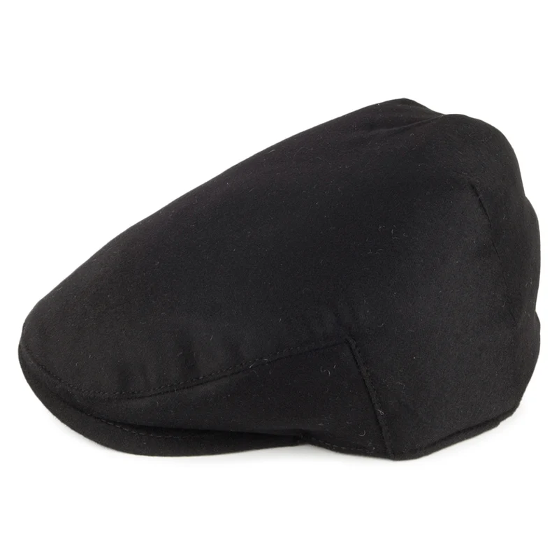 Casquette Plate en Pur Cachemire Balmoral noir CHRISTYS