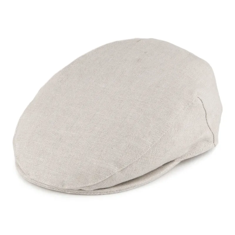 Casquette Plate en Lin Irlandais naturel FAILSWORTH
