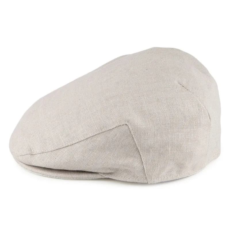 Casquette Plate en Lin Irlandais naturel FAILSWORTH