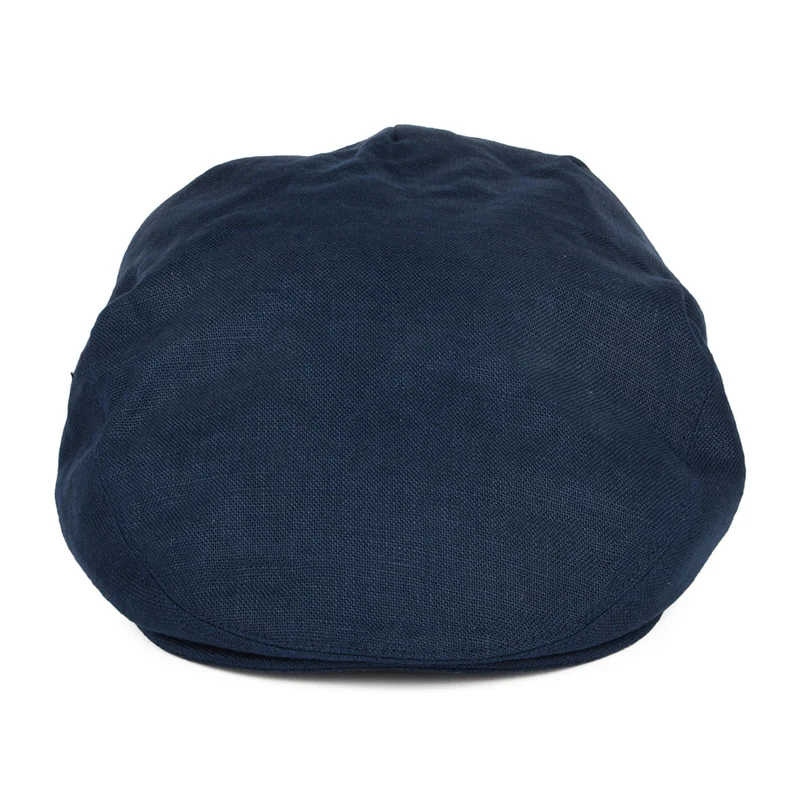 Casquette Plate en Lin Irlandais bleu marine FAILSWORTH
