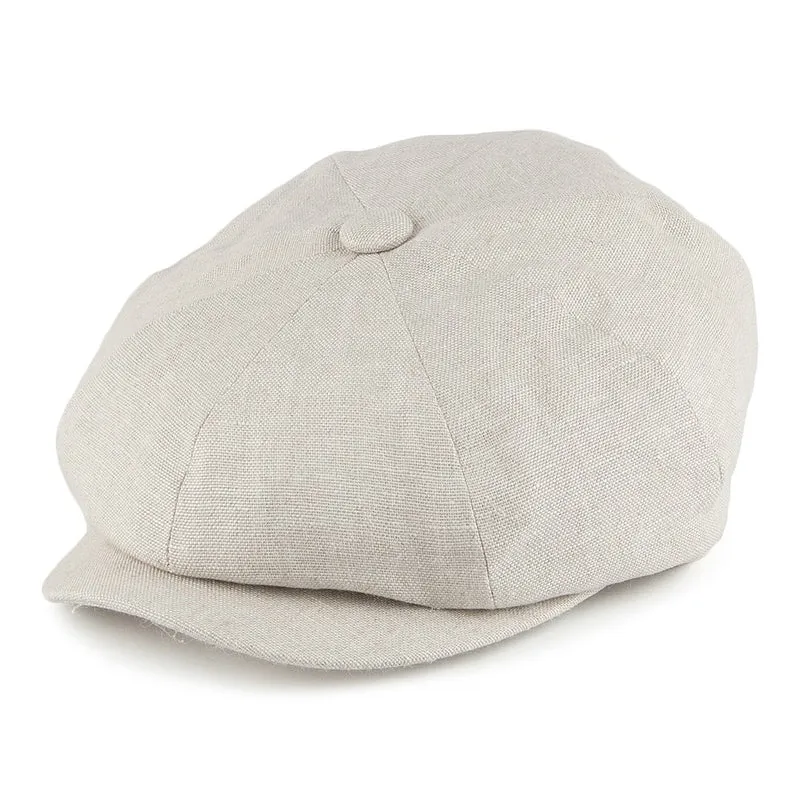 Casquette Gavroche en Lin Alfie naturel FAILSWORTH