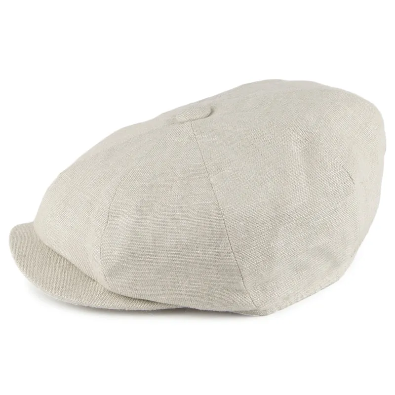 Casquette Gavroche en Lin Alfie naturel FAILSWORTH