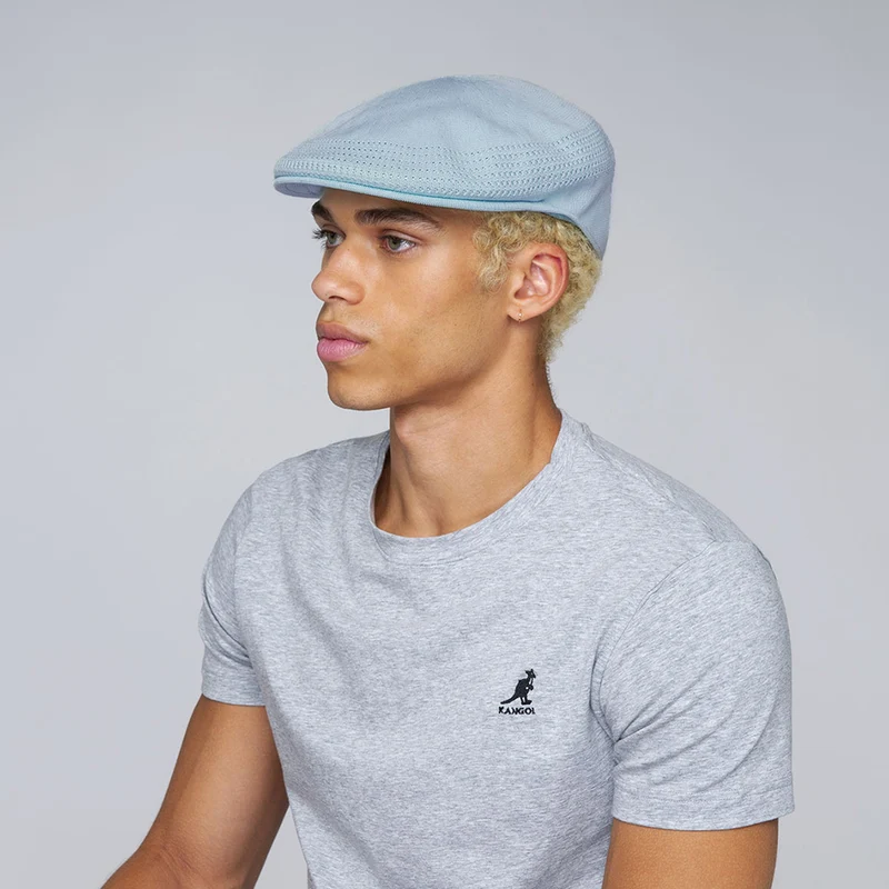 Casquette Plate en Tropic 504 Ventair bleu clair KANGOL
