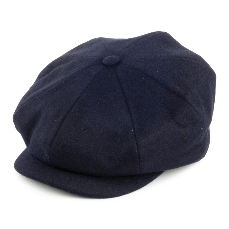 Casquette Gavroche En Laine Loden bleu marine CITY SPORT