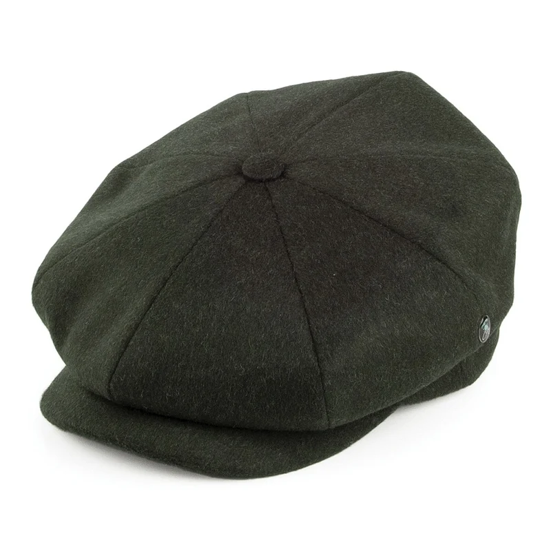Casquette Gavroche En Laine Loden vert foncé CITY SPORT
