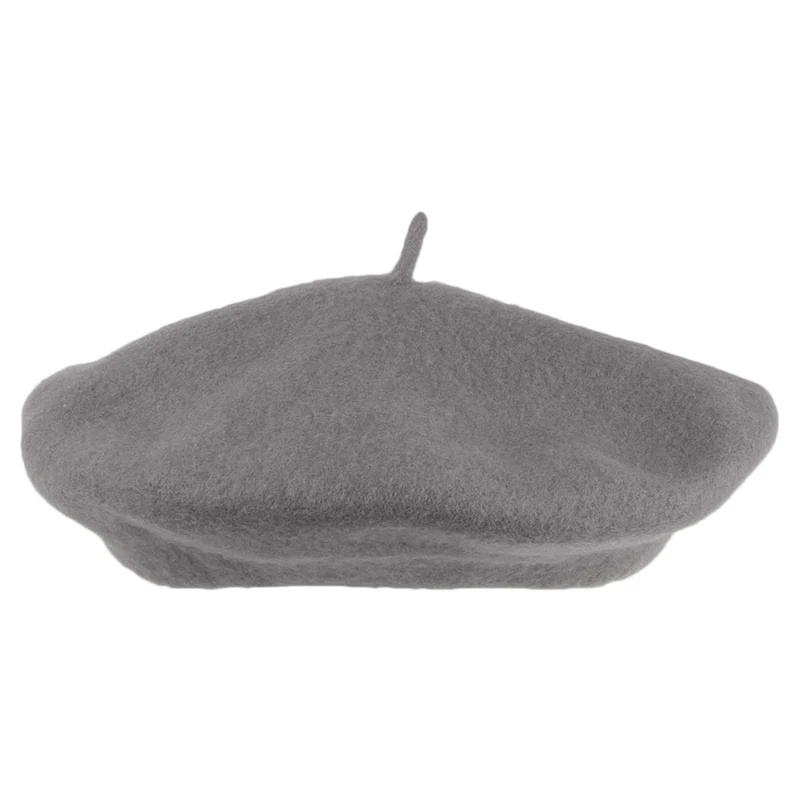 Béret Tendance en Laine gris