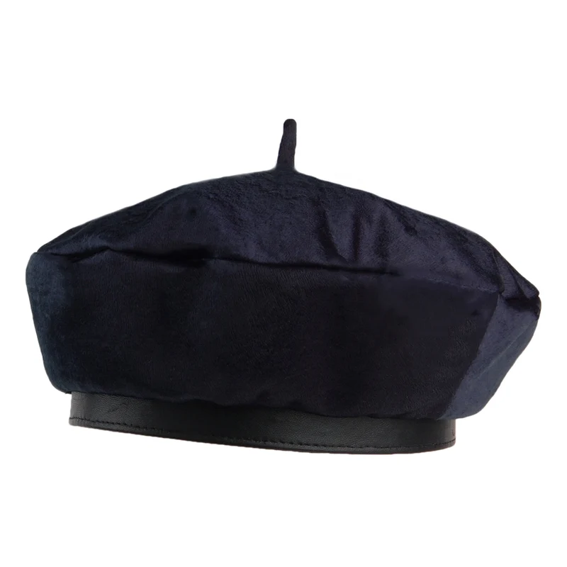 Béret en Satin Audrey II bleu marine foncé BRIXTON