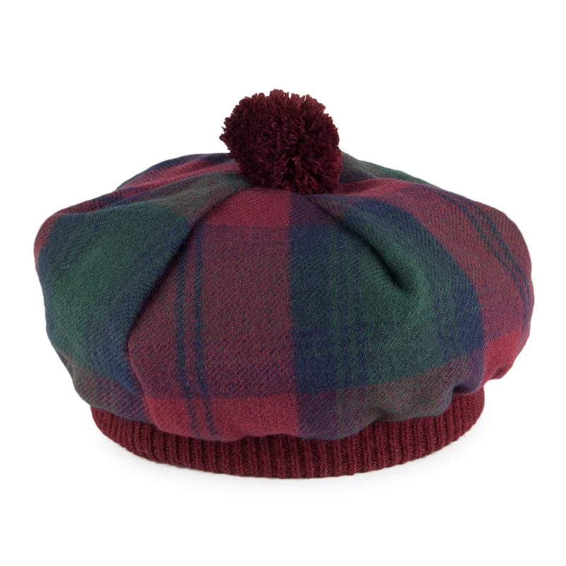 Chapeau Tam O'Shanter en Laine d'Agneau Lindsay LOCHCARRON OF SCOTLAND