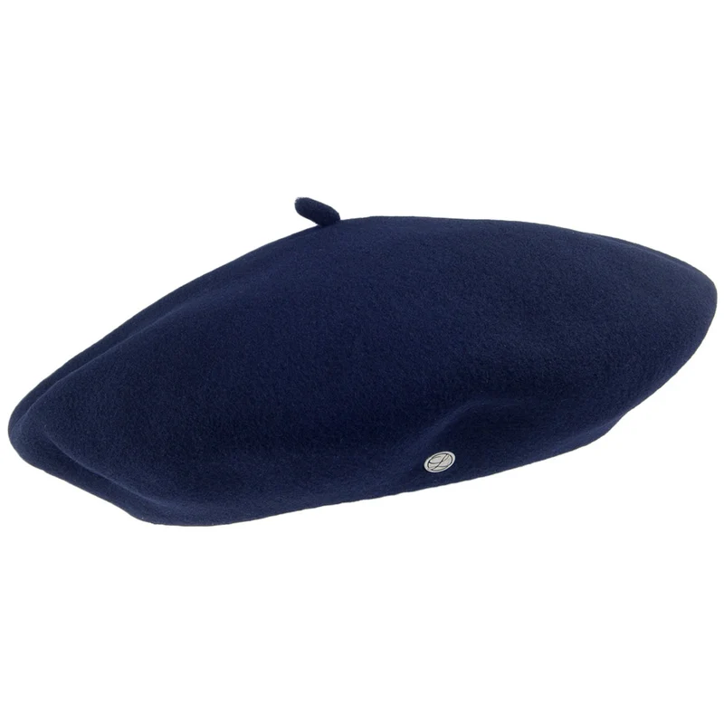 Béret en Laine Mérinos Alpin bleu marine HÉRITAGE PAR LAULHÈRE