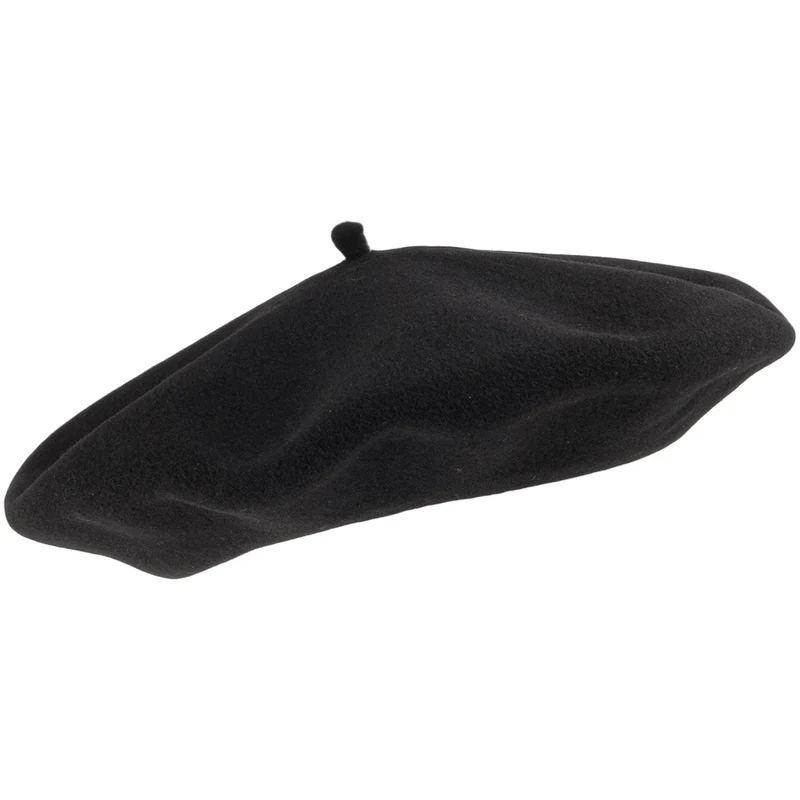 Béret Alpin en Laine Mérinos noir HÉRITAGE PAR LAULHÈRE