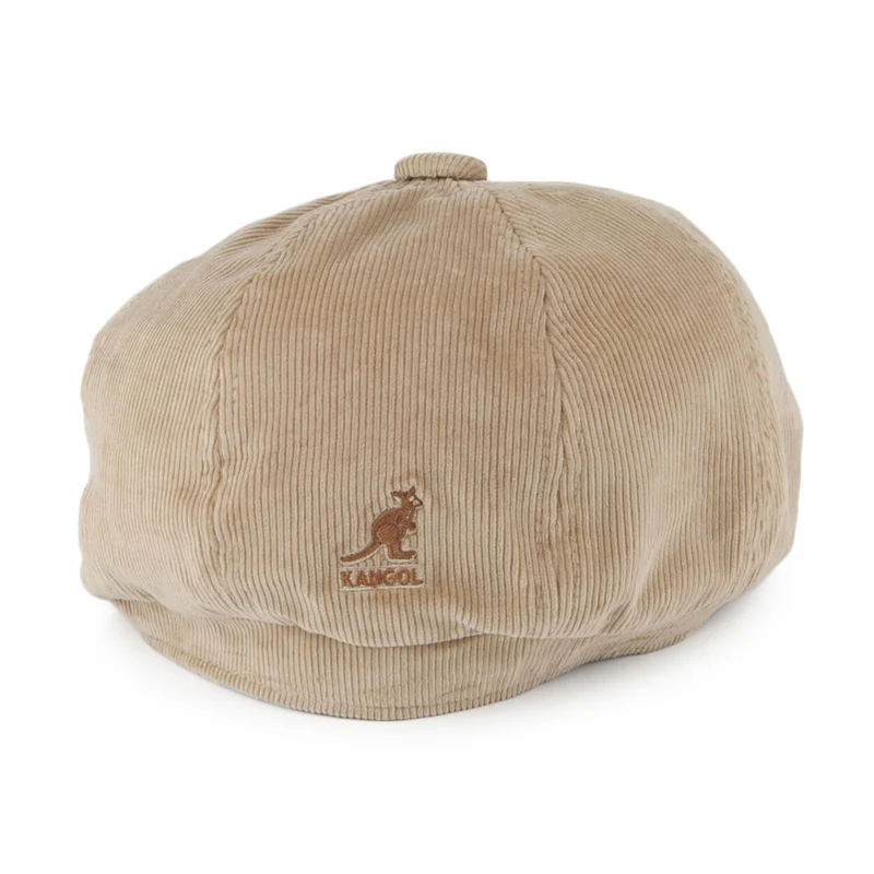Casquette Gavroche en Velours Côtelé Hawker beige KANGOL