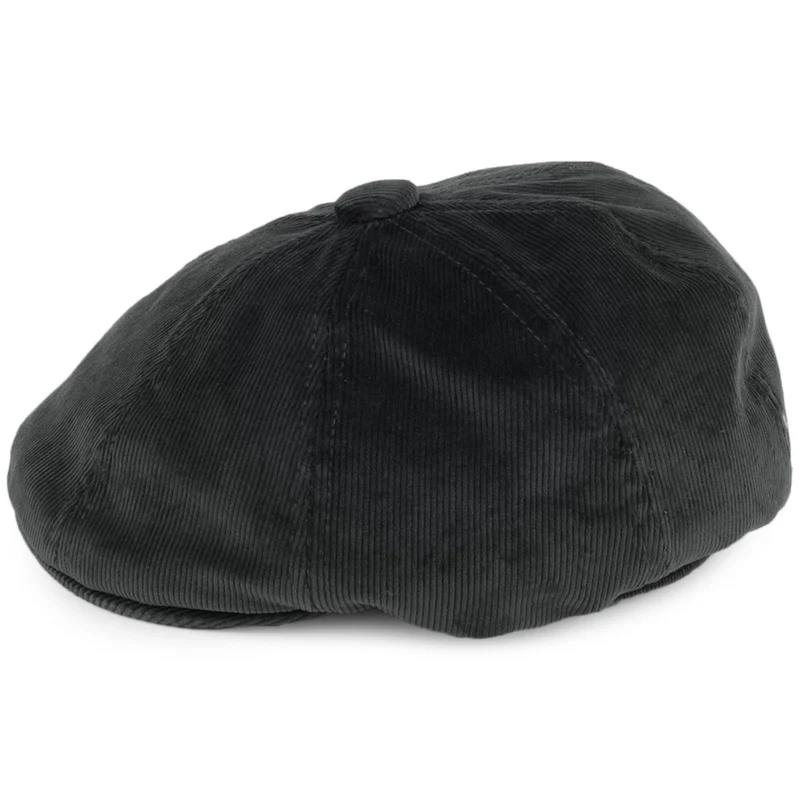 Casquette Gavroche en Velours Côtelé Hawker noir KANGOL