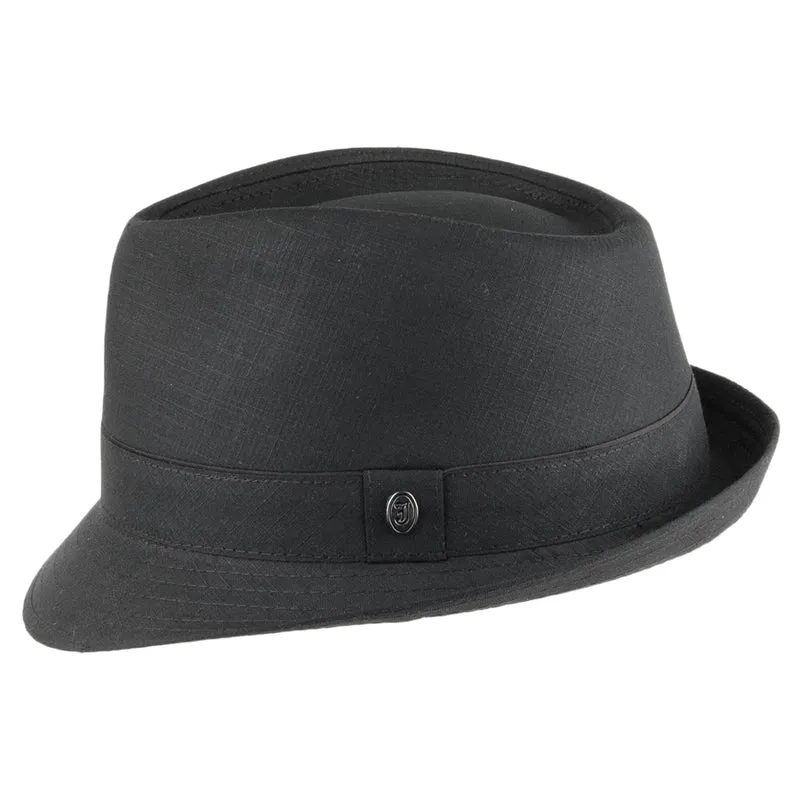 Chapeau Trilby en Coton noir JAXON & JAMES