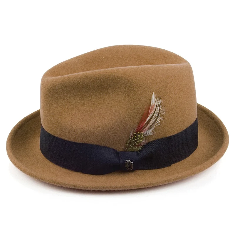 Chapeau Trilby Déformable Blues noix de pécan JAXON & JAMES