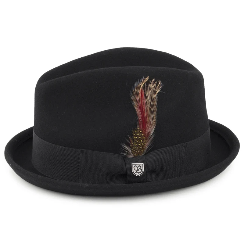 Chapeau Trilby Gain noir BRIXTON